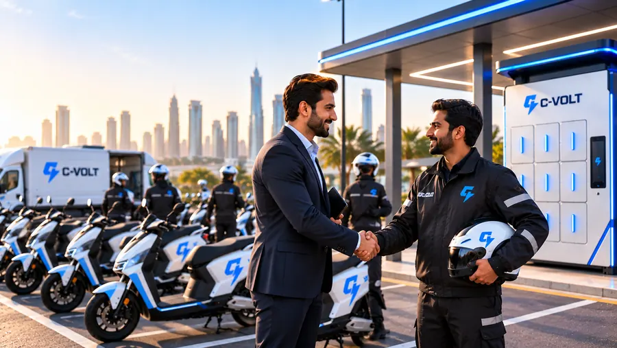C-Volt fleet scooters