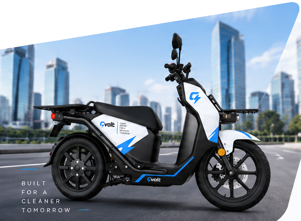 C-Volt scooter on the road